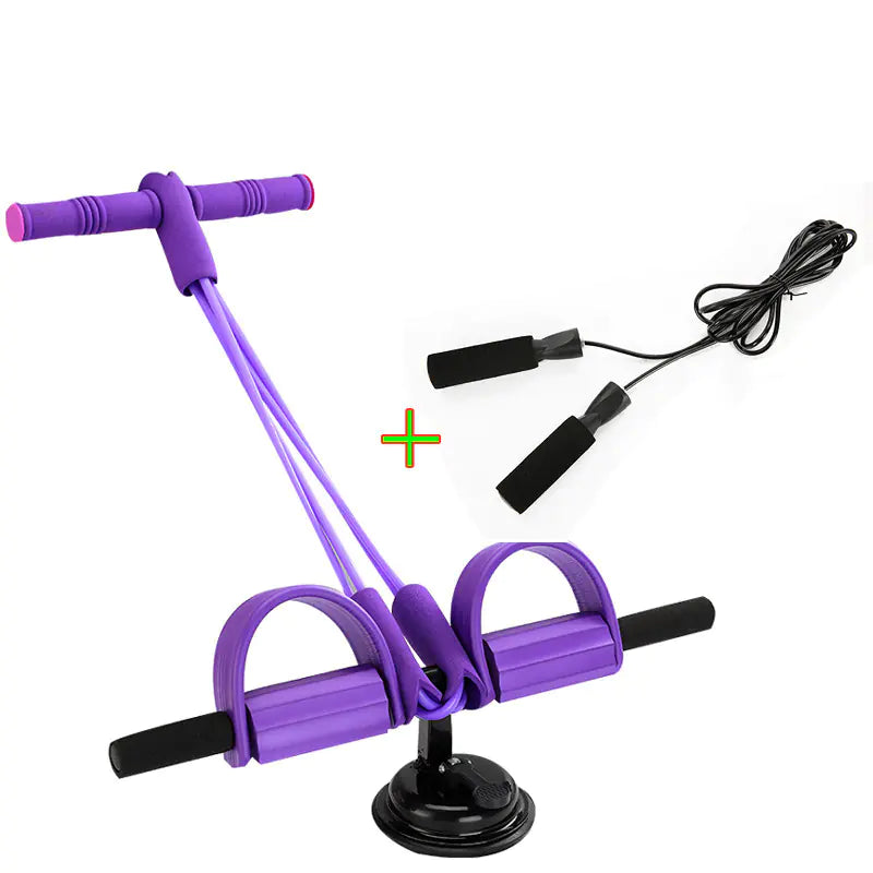 Home Fitness Sit-Up Equipment with Resistance Bands