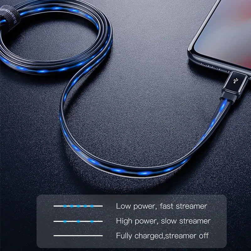 Glowing Data Cable - Baseus LED Charging Line