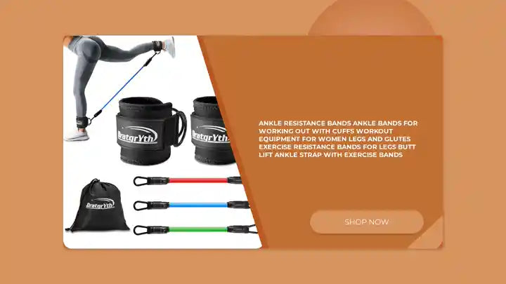 Ankle Resistance Bands Ankle Bands for Working Out with Cuffs Workout Equipment for Women Legs and Glutes Exercise Resistance Bands for Legs Butt Lift Ankle Strap with Exercise Bands by@Outfy