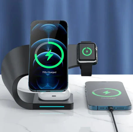 Wireless 4-in-1 Charger for Phone, Watch & Earbuds