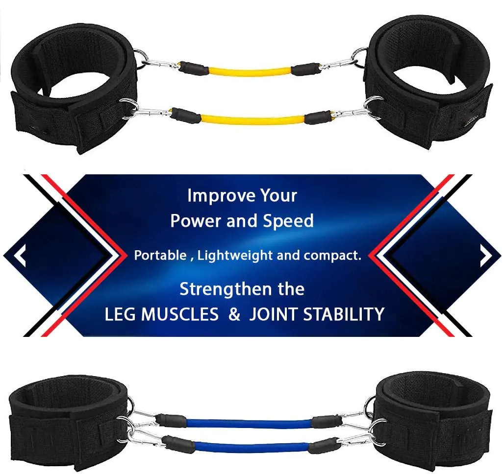Multi-Spec Latex Resistance Bands Set for Leg Training