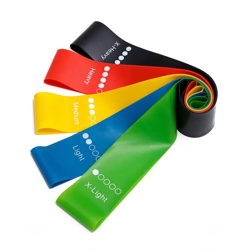 Natural Latex Resistance Bands for Fitness and Yoga