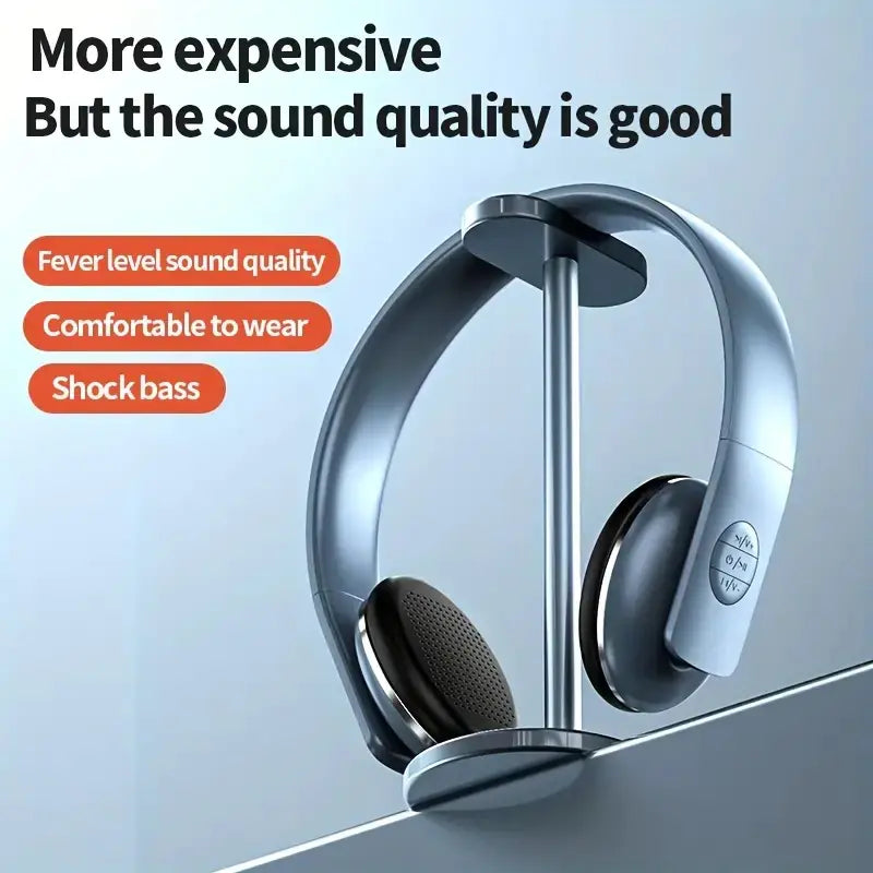 Foldable Wireless Over-Ear Headphones with Micro SD/TF