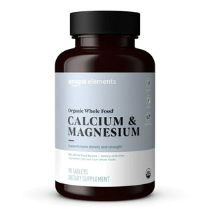 Découvrez les bienfaits naturels des comprimés de calcium et de magnésium Whole Food biologiques Amazon Elements
