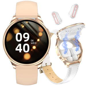 Améliorez votre mode de vie actif avec la montre connectée et les écouteurs de fitness tout-en-un pour femmes