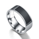 NFC Smart Ring in Black Stainless Titanium Steel