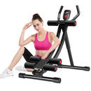 JOBUR Adjustable Ab Machine Foldable Core Trainer with LCD