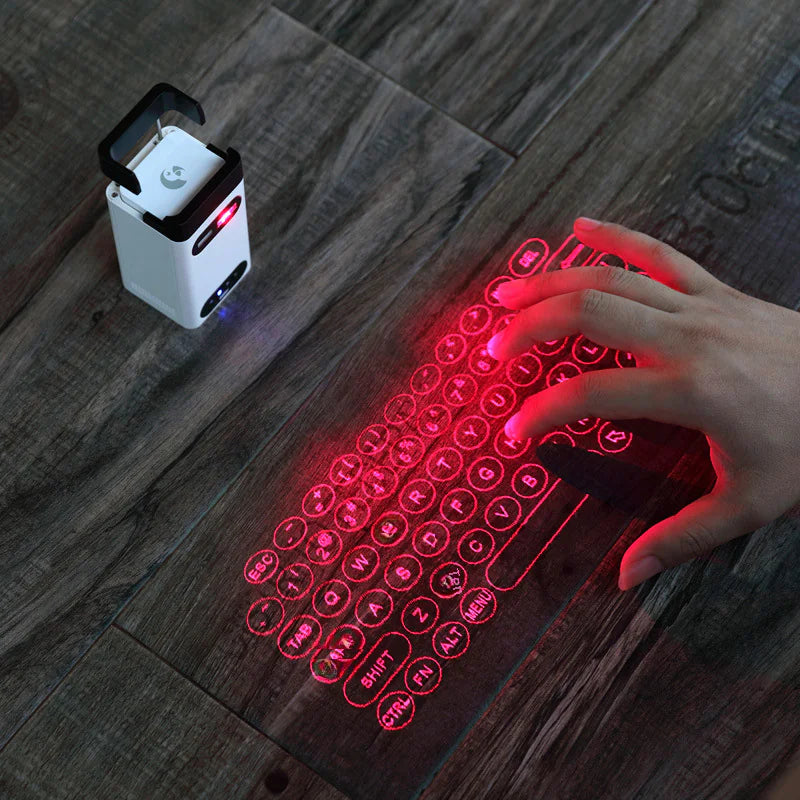 Wireless Laser Projection Virtual Keyboard for Devices
