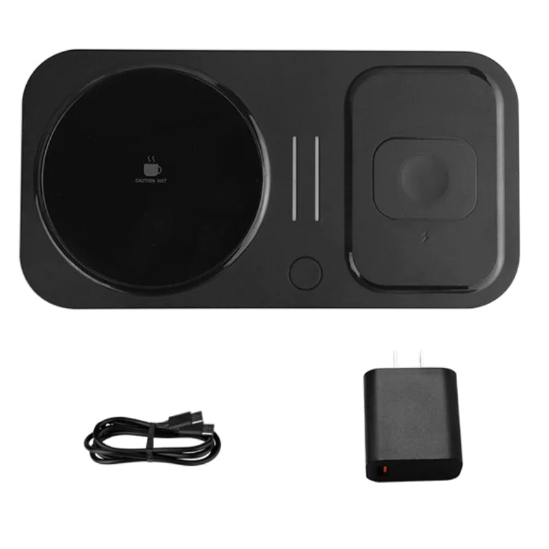 4-in-1 Wireless Charger &amp; Heating Coaster