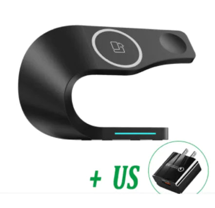 Wireless 4-in-1 Charger for Phone, Watch & Earbuds - Oana Prime Shop