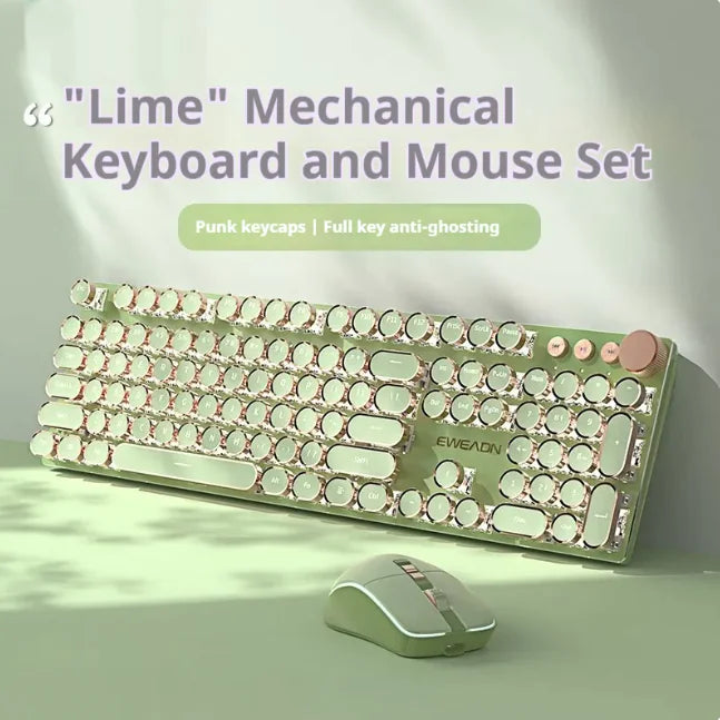 E-Sports Mechanical Keyboard - Wired & Wireless Bluetooth Office (Multi-Colored, Multi-Config) - Oana Prime Shop