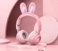 Cute Rabbit Wireless Headphones with RGB LED for Kids - Oana Prime Shop