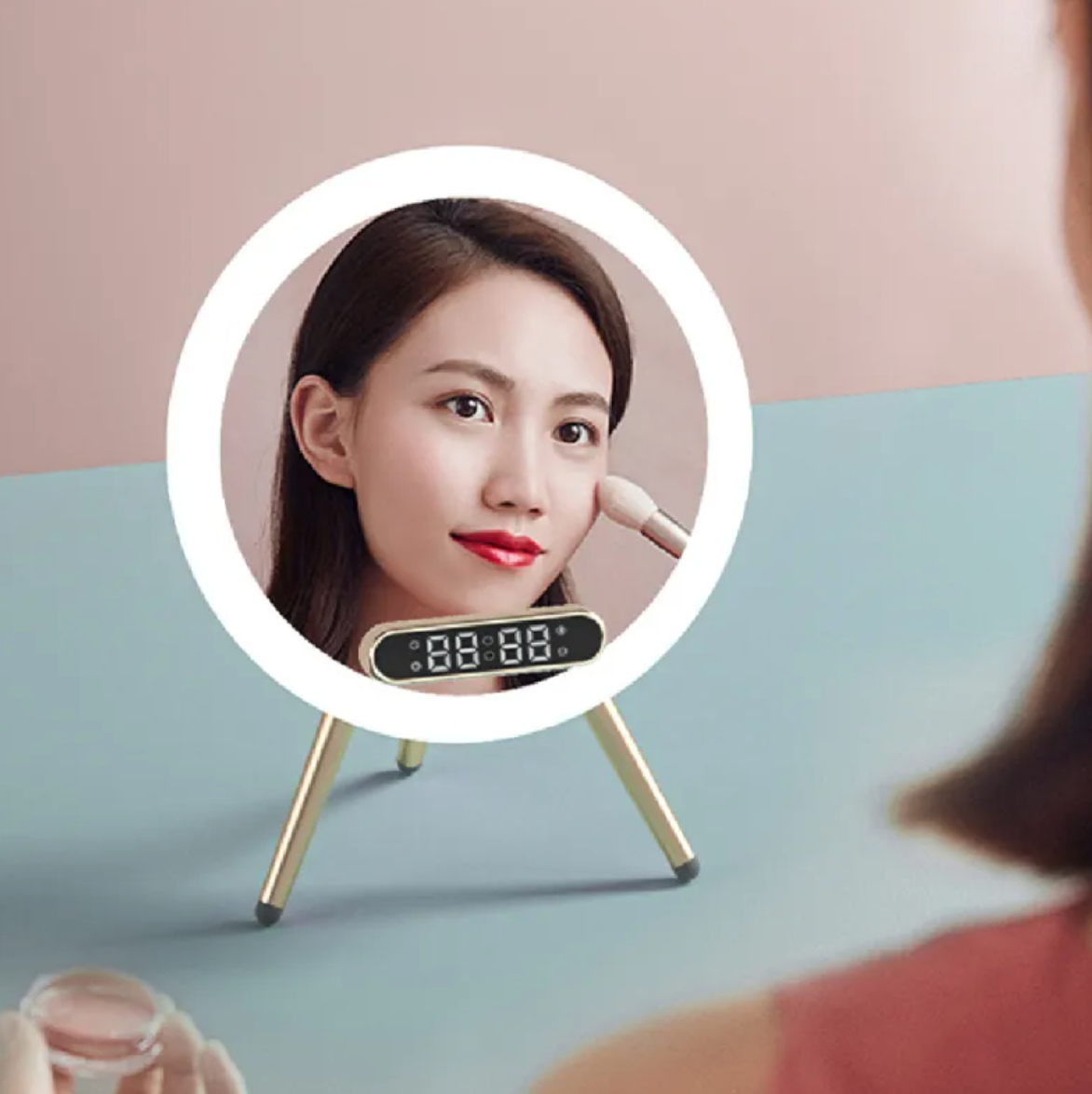 LED Mirror Alarm Wireless Charger