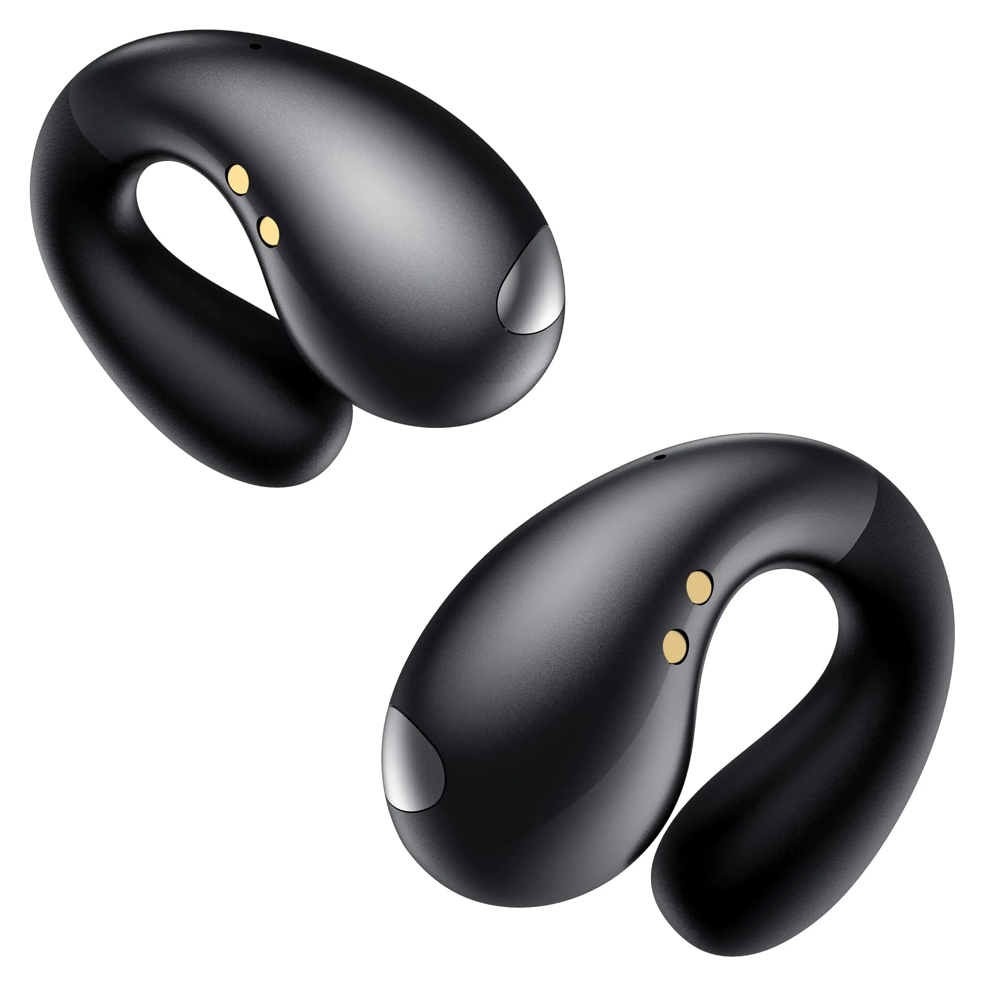Boytond Ultra Open-Ear-Earbuds Wireless Bluetooth - Ergonomic Clip-On Earbuds Small Bone Conduction Earbuds with Waterproof Design Perfect Running Headphones for Sports Fitness and Workouts Balck - Oana Prime Shop