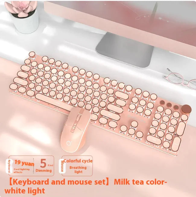 E-Sports Mechanical Keyboard - Wired & Wireless Bluetooth Office (Multi-Colored, Multi-Config) - Oana Prime Shop