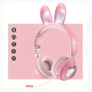 Cute Rabbit Wireless Headphones with RGB LED for Kids - Oana Prime Shop