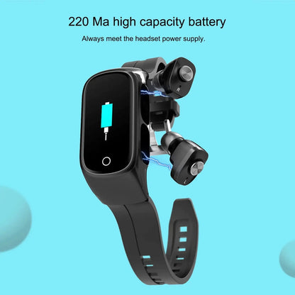 2-In-1 Smart Watch &amp; Earbuds Fitness True Wireless Combo