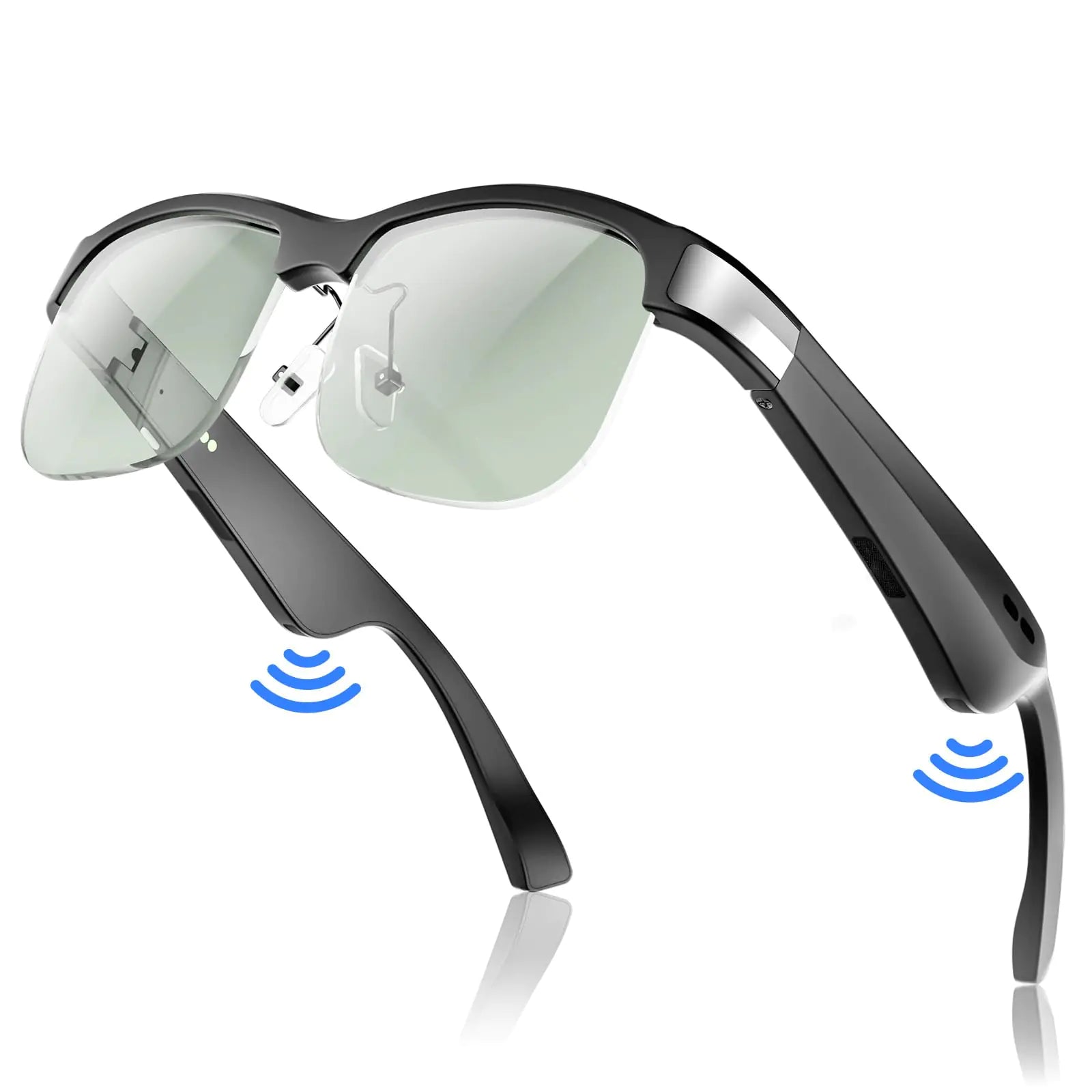GAXABI Smart Glasses Polarized Bluetooth Sunglasses Built-in Mic & Speakers Voice Assistant UV Protection Bluetooth Glasses for Office Driving Cycling Outdoor Sports - Oana Prime Shop