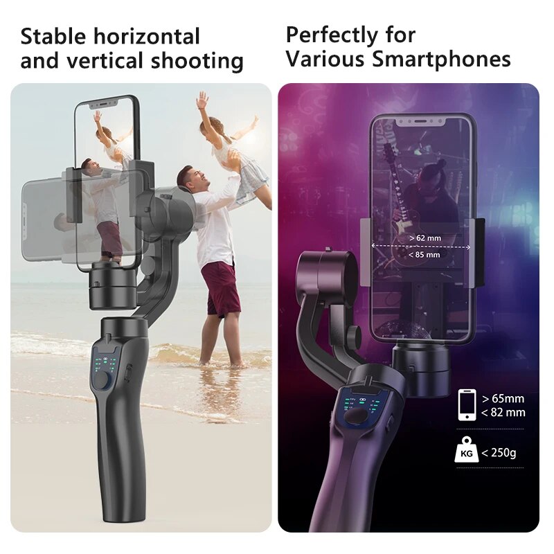 F8 Handheld 3-Axis Gimbal Stabilizer for Smartphones