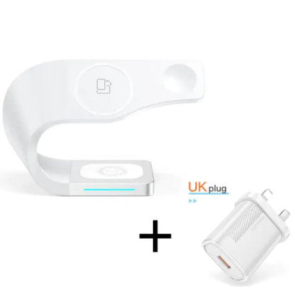 Wireless 4-in-1 Charger for Phone, Watch &amp; Earbuds