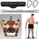 DASKING Detachable Resistance Bands Bar 30"/35.4"/38.5" Length Workout Bar Exercise Bar Max Load 500LBS for Home Gym Workout Full Body Workout Power Lifting Fitness Bar(No resistance bands) - Oana Prime Shop