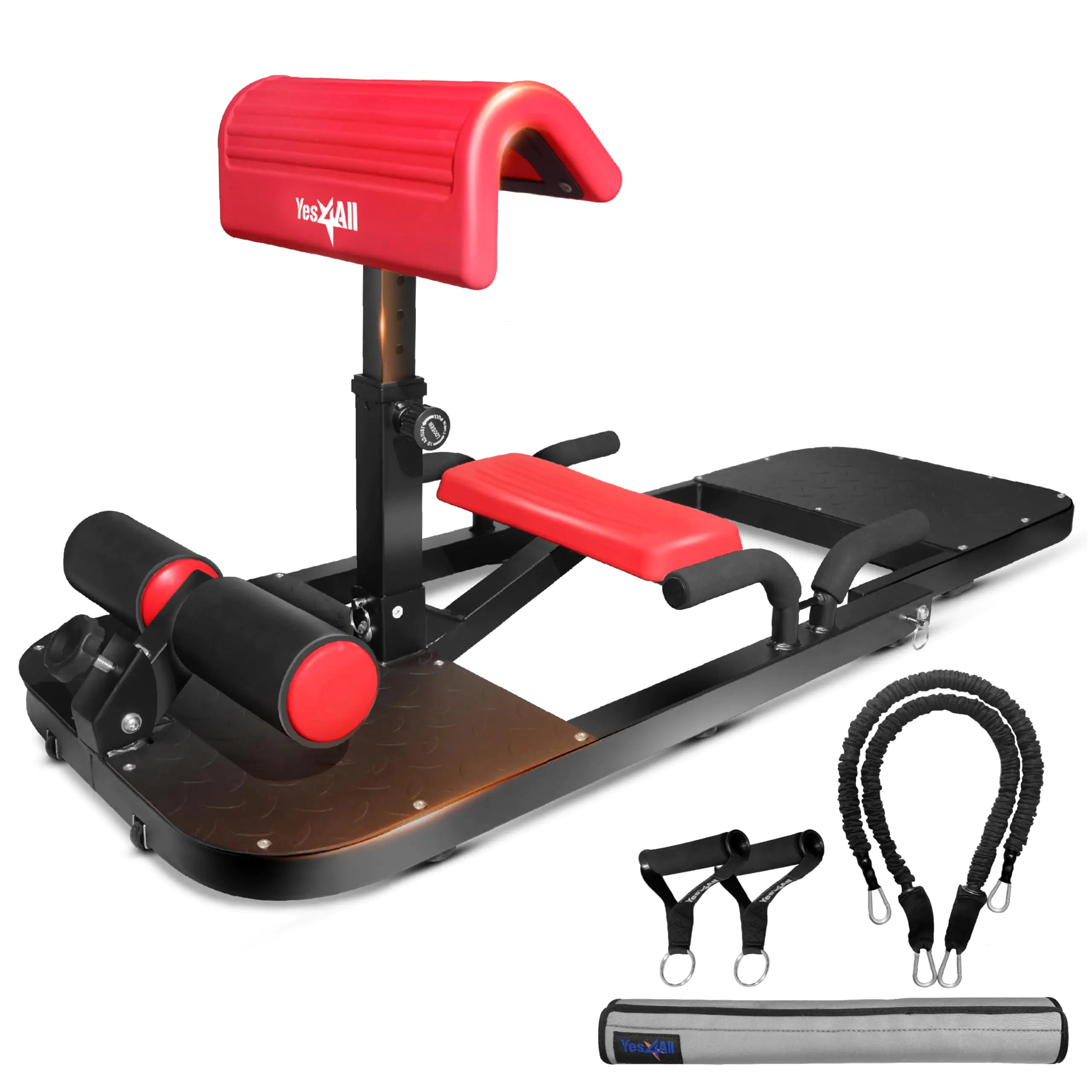 Yes4All Hip Thrust Machine Including Resistance Bands Glute Machine Sissy Squat Machine Hip Thrust Bench for Glute Training - Oana Prime Shop