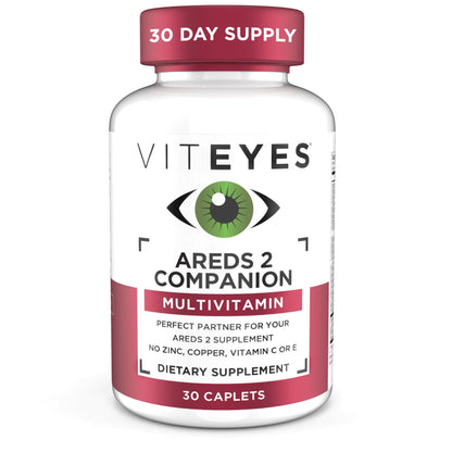 Viteyes Classic AREDS 2 Companion Multivitamin Supplement Comprehensive Multivitamin Formula for AREDS 2 Users 30 Capsules Companion Caplet