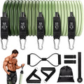 Resistance Bands Resistance Band Set Workout Bands Exercise Bands for Men and Women Exercise Bands with Door Anchor Handles Legs Ankle Straps for Muscle Training Physical Therapy Shape Body - Oana Prime Shop