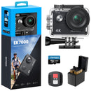AKASO EK7000 Ultra HD 4K Action Camera Bundle with 64GB Card and Waterproof Case