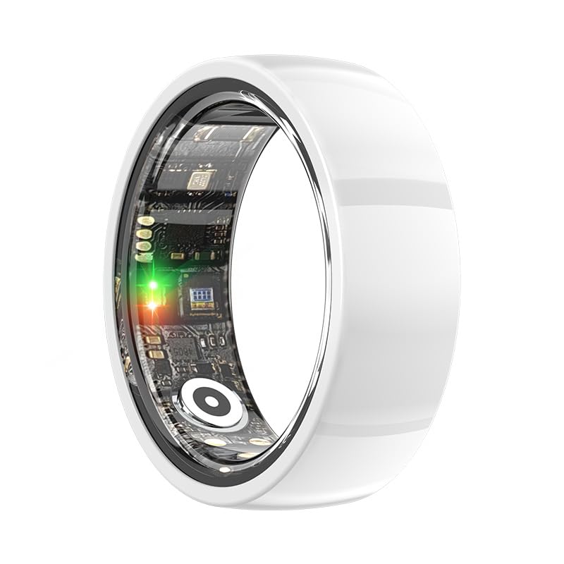 Smart Health Ring Waterproof Fitness Tracker Gold Men Women