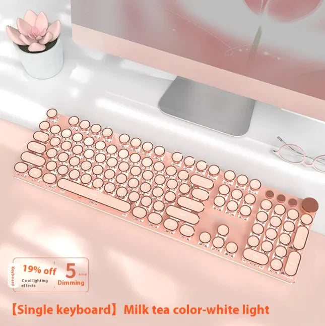 E-Sports Mechanical Keyboard - Wired & Wireless Bluetooth Office (Multi-Colored, Multi-Config) - Oana Prime Shop