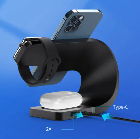 Wireless 4-in-1 Charger for Phone, Watch & Earbuds - Oana Prime Shop