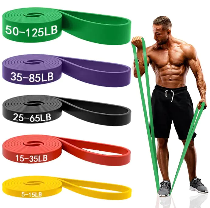 Resistance Bands for Working Out Pull Up Assistance Bands Set for Men & WomenLatex Workout Bands Eexercise Bands Resistance for Body StretchingMuscle Training and Physical Therapy - Oana Prime Shop