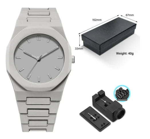 Phantom Black 41mm Quartz Watch by Jean Poedagar (One Set) - Oana Prime Shop