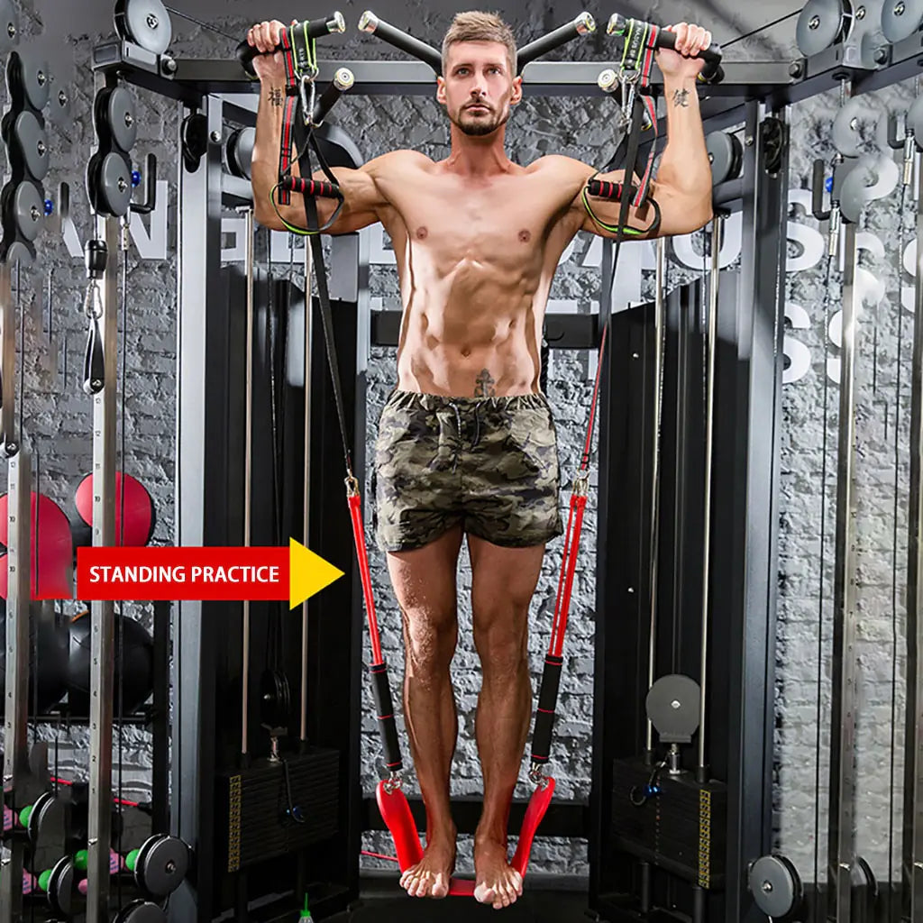 Indoor Pull-Up Trainer with Resistance Bands and Accessories - Oana Prime Shop