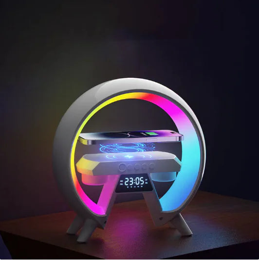 Colorful Bedside Wireless Charger with Clock Light - Oana Prime Shop