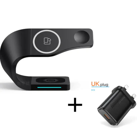 Wireless 4-in-1 Charger for Phone, Watch &amp; Earbuds