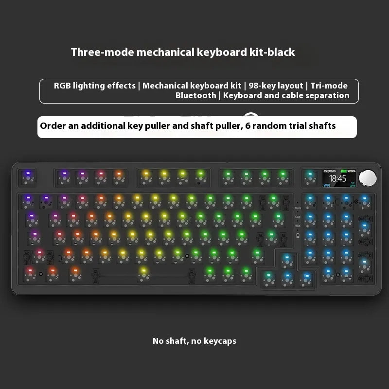 98 Key Wireless Bluetooth Three-model Mechanical Keyboard Gaming Electronic Sports Office - Oana Prime Shop