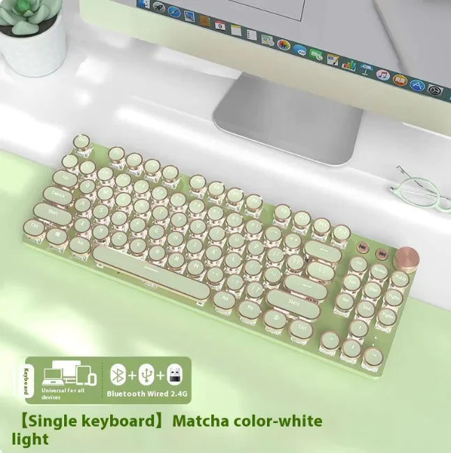 E-Sports Mechanical Keyboard - Wired & Wireless Bluetooth Office (Multi-Colored, Multi-Config) - Oana Prime Shop