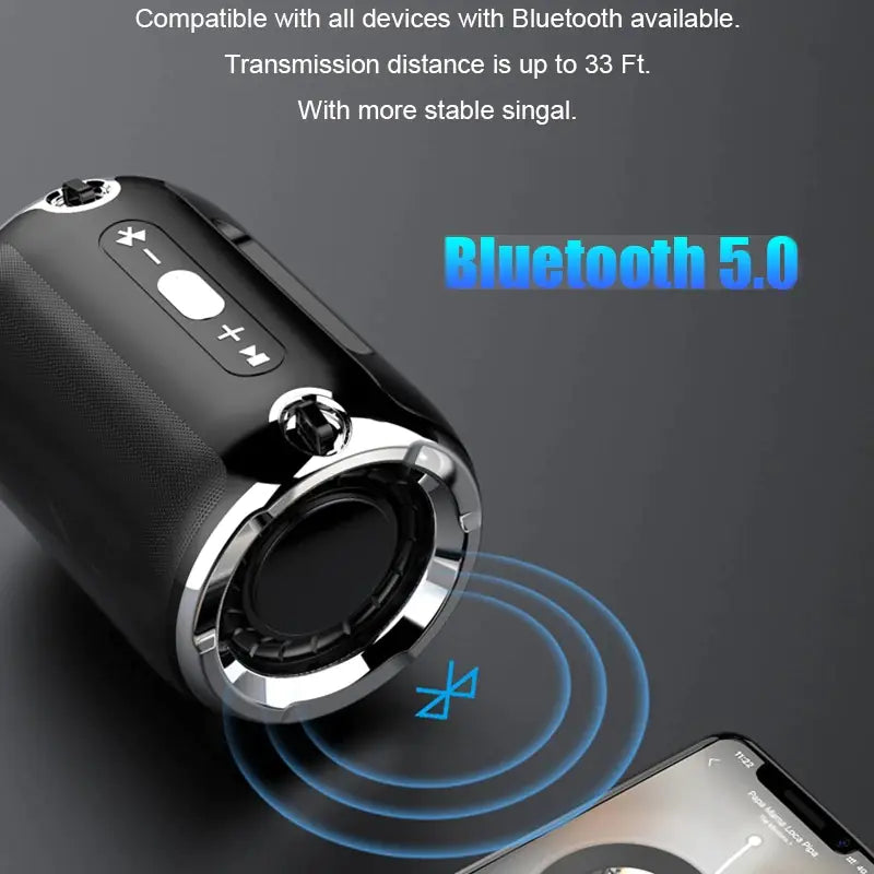 Portable Anti-Fall Bluetooth Speaker with Subwoofer - Oana Prime Shop