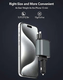 TIKTOK SHOP Retractable Car Charger, 4 in 1 Fast Car Phone Charger 66W, Retractable Cables and USB Car Charger,Compatible with iPhone 15/14/13/12/11,Galaxy,Pixel - Oana Prime Shop