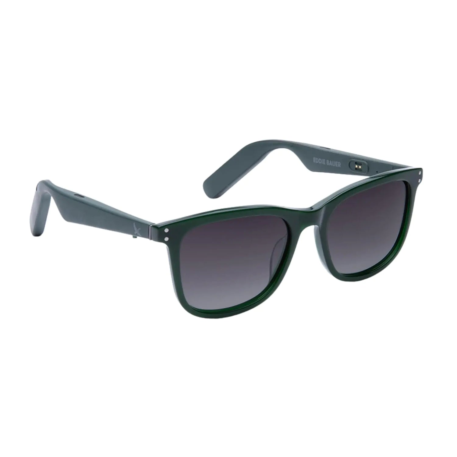 Eddie Bauer Smart Glasses for Men Bluetooth Smart Glasses with UV400 Polarized Lenses Open Ear Speakers &amp; Microphone Velocity (Standard)