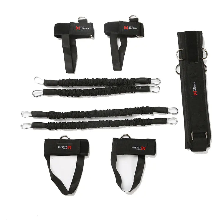Leg Resistance Trainer with Elastic Bands for Workouts - Oana Prime Shop