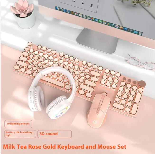 E-Sports Mechanical Keyboard - Wired & Wireless Bluetooth Office (Multi-Colored, Multi-Config) - Oana Prime Shop