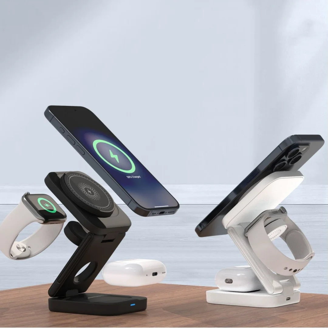 3 IN 1 FOLDABLE WIRELESS CHARGER - Oana Prime Shop