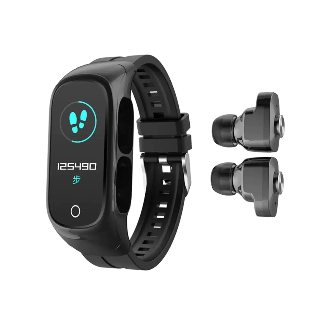 2-In-1 Smart Watch &amp; Earbuds Fitness True Wireless Combo