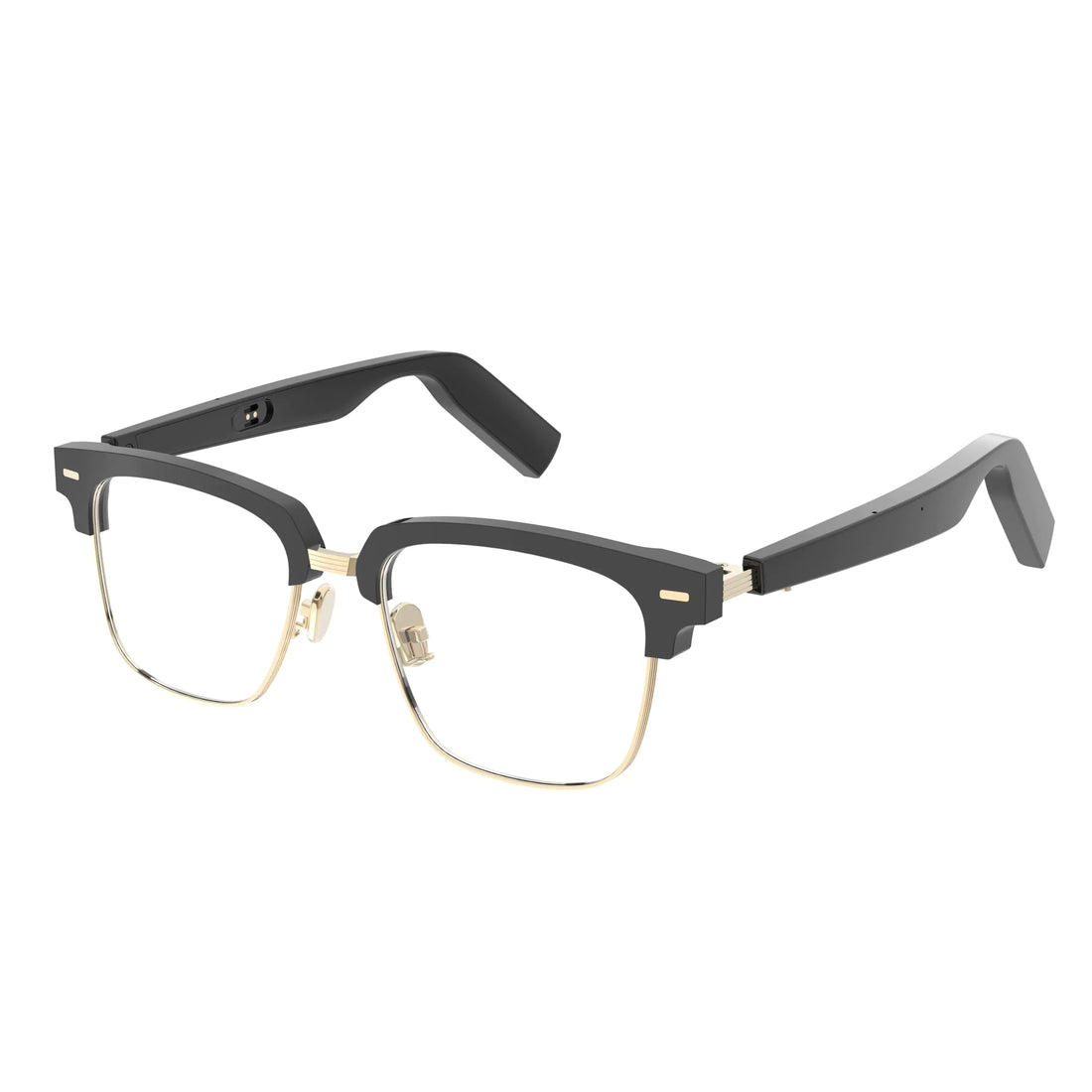 WGP Smart Bluetooth Audio Glasses Open Ear Speaker Metal Frame with Optical Lens Replaceable for Reading Gaming Driving