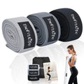 TheFitLife Resistance Exercise Bands for Women - Fabric Workout Bands for Booty Hip Glute Leg Thigh Squat Butt Lift Excersize and Fitness Loop Bands for Home Gym (Grey Long) - Oana Prime Shop