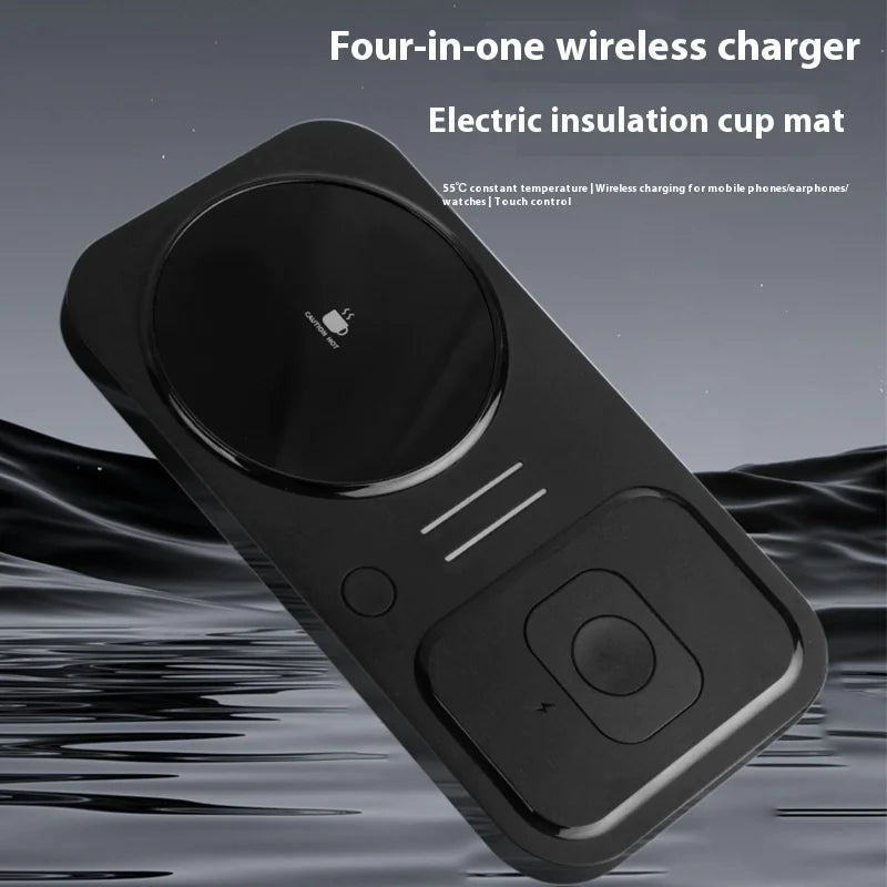 4-in-1 Wireless Charger &amp; Heating Coaster