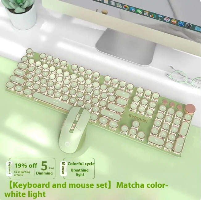 E-Sports Mechanical Keyboard - Wired & Wireless Bluetooth Office (Multi-Colored, Multi-Config) - Oana Prime Shop